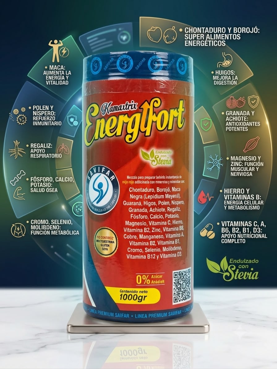 Enerfort 1000g – Nutrición avanzada, energía duradera y máximo rendimiento Savifar